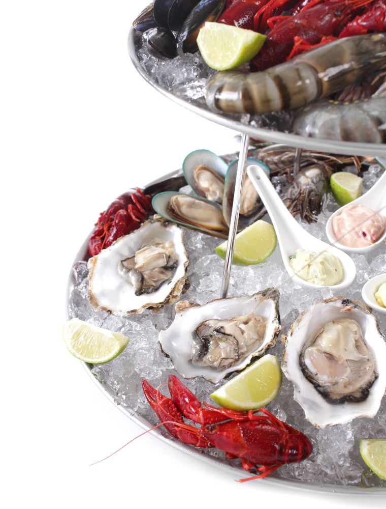 Support plateau de fruits de mer, HENDI, ⌀400x(H)200mm