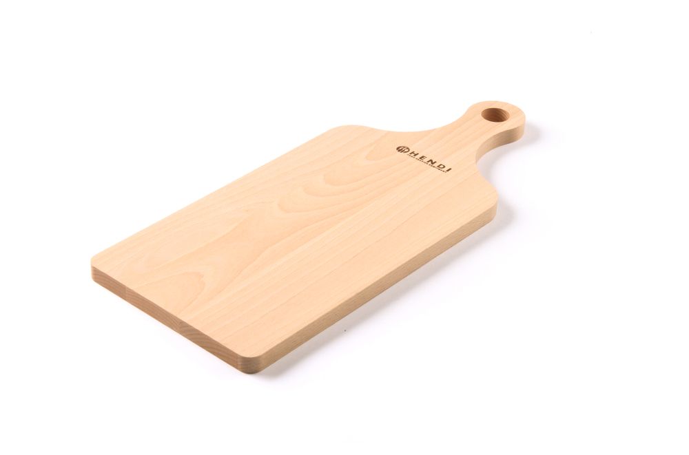 Cutting board with grip, HENDI, Wood light, 390x160mm