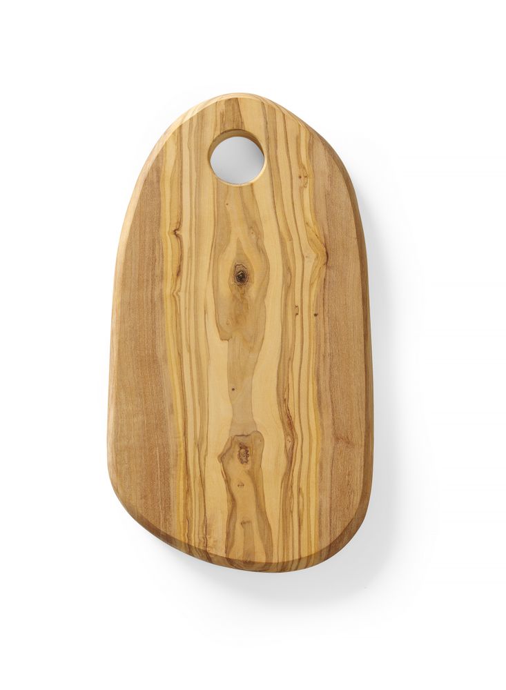 Serving board, olive wood, rectangular, with opening, HENDI, 250x165x(H)18mm