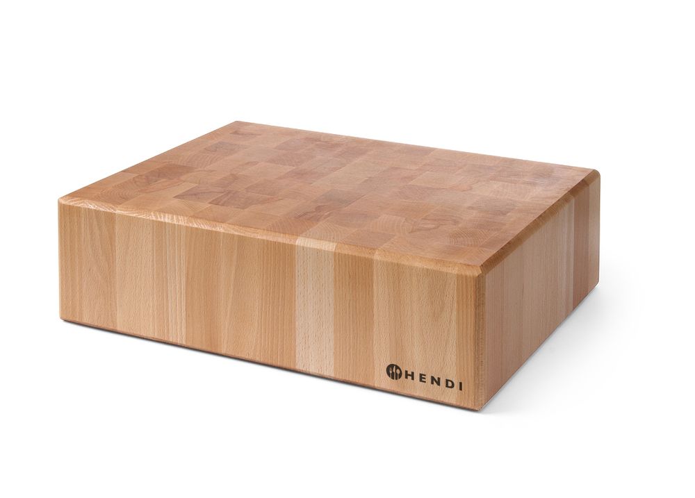 Wooden butcher block without base, HENDI, 500x400x(H)150mm