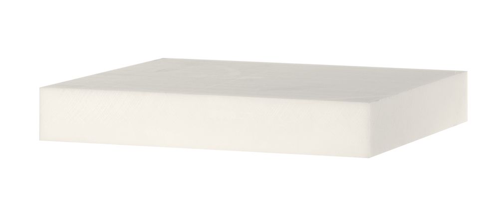 Butcher block HDPE, HENDI, block, White, 500x400x(H)80mm