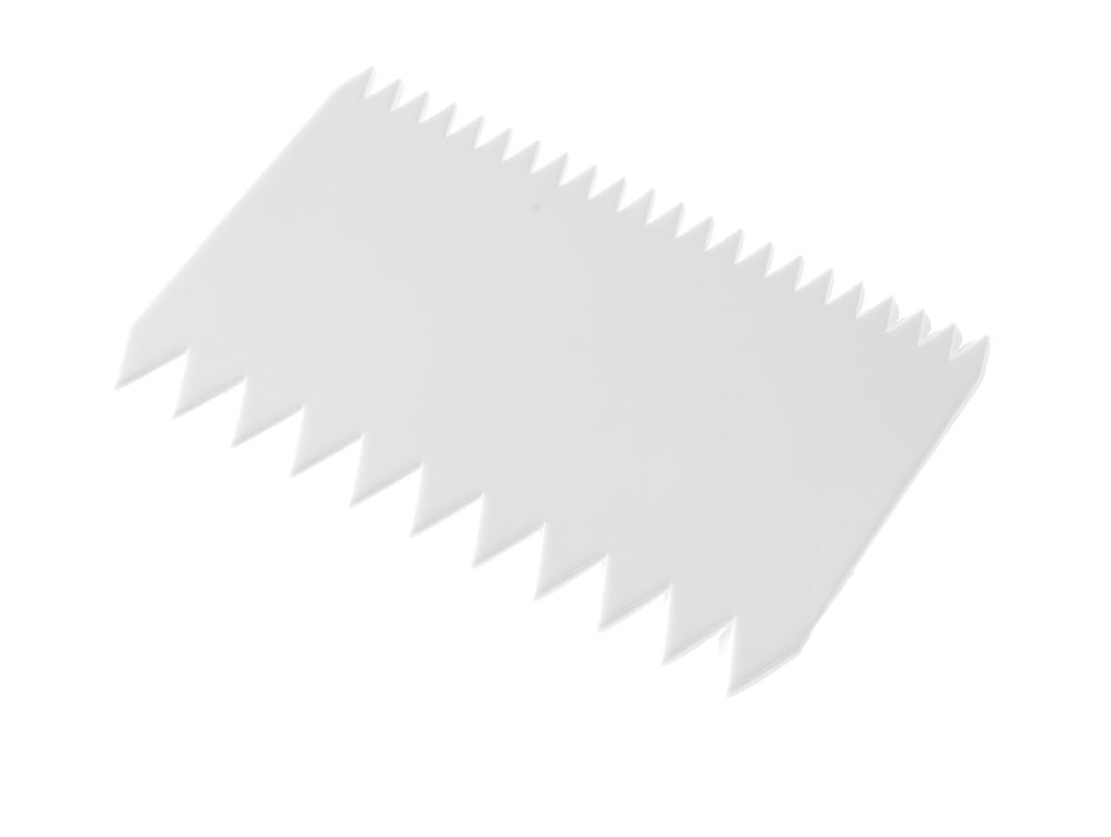 Dough scrapers (comb), rectangular – set of 6 pcs