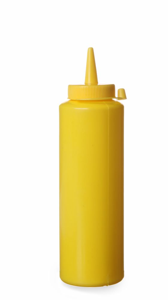 Dispenser bottles, HENDI, 0,2L, Yellow, ø50x(H)185mm
