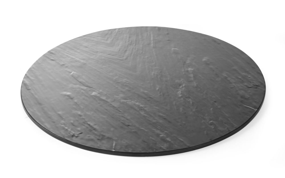 Plateau, round – slate design, HENDI, ø430x(H)7mm