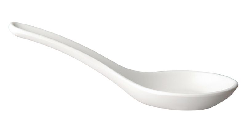 Melamine appetizer spoon, HENDI, White, 130x45mm