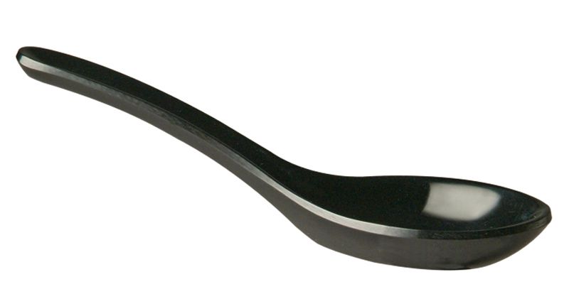 Melamine appetizer spoon, HENDI, Black, 135x45mm