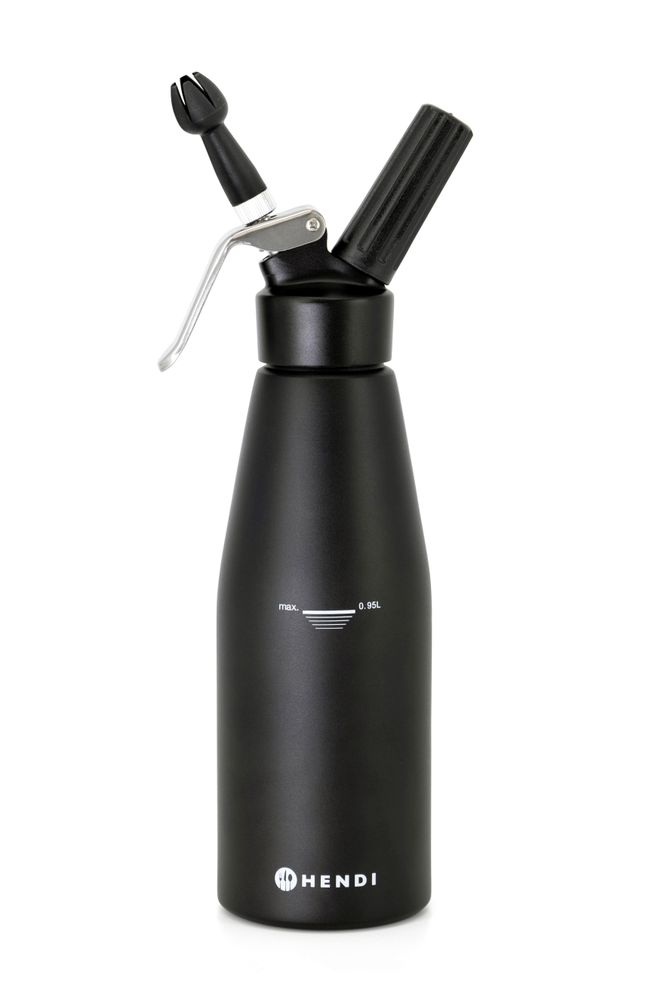 Slagroomapparaat zwart