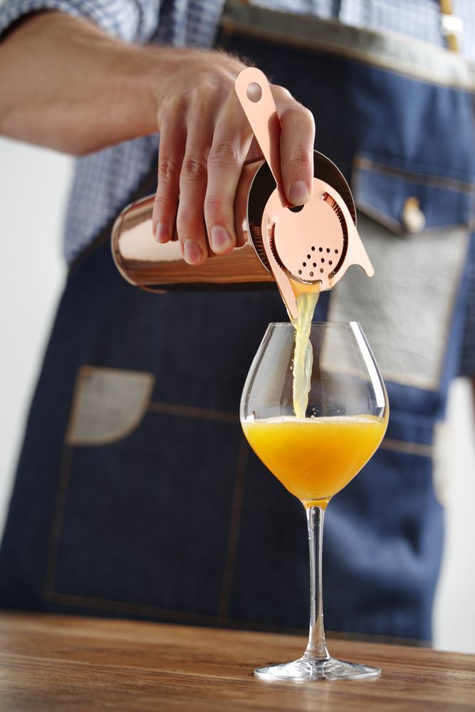 Passoire Hawthorne, BarUp, Cuivre, 160x75x(H)15mm