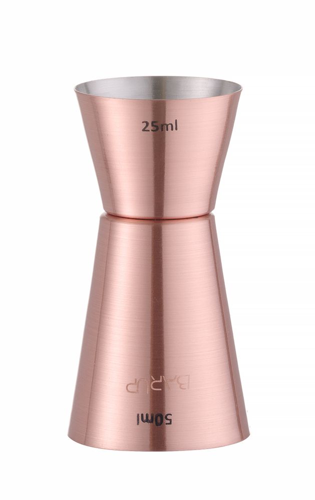 Doseur 25/50 ml, BarUp, Cuivre, ⌀42x(H)86mm