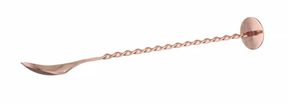 Cuillère à cocktail avec pilon, BarUp, Cuivre, 280x35mm