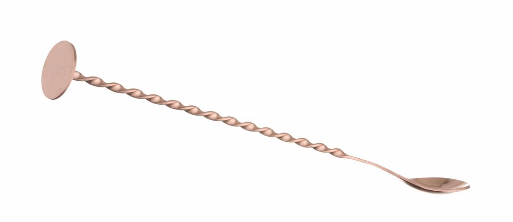 Cuillère à cocktail avec pilon, BarUp, Cuivre, 280x35mm