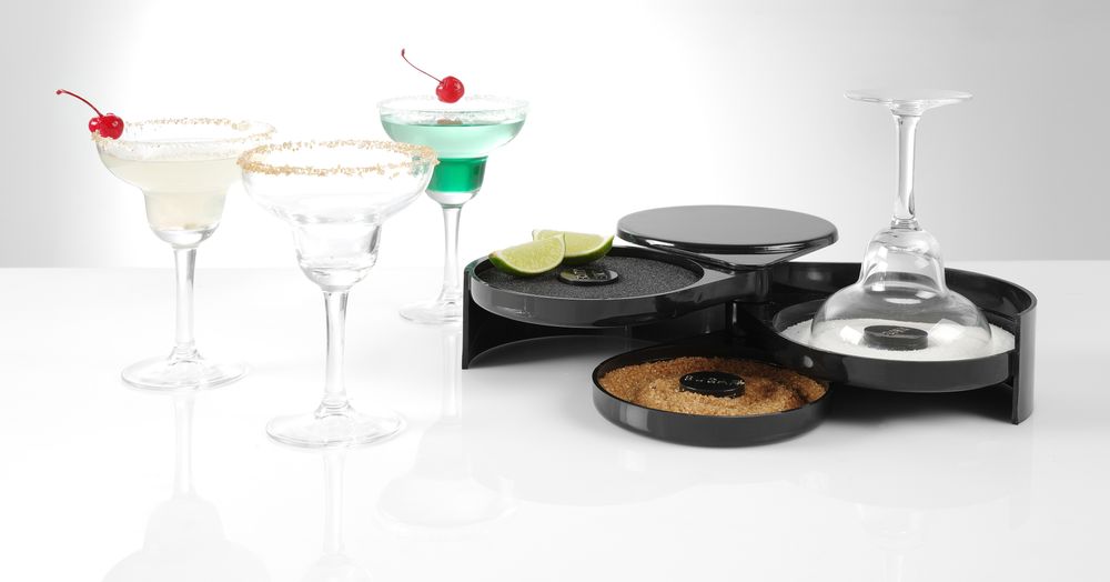 Décorateur bord de verre 3 niveaux, BarUp, 200x160x(H)75mm