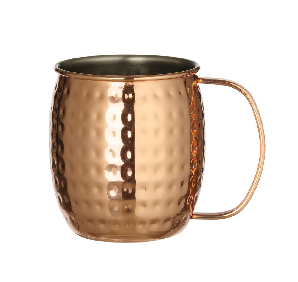 Mugs copper plated, Bar up, Mule mug, 0,5L, Copper, ø97x(H)100mm