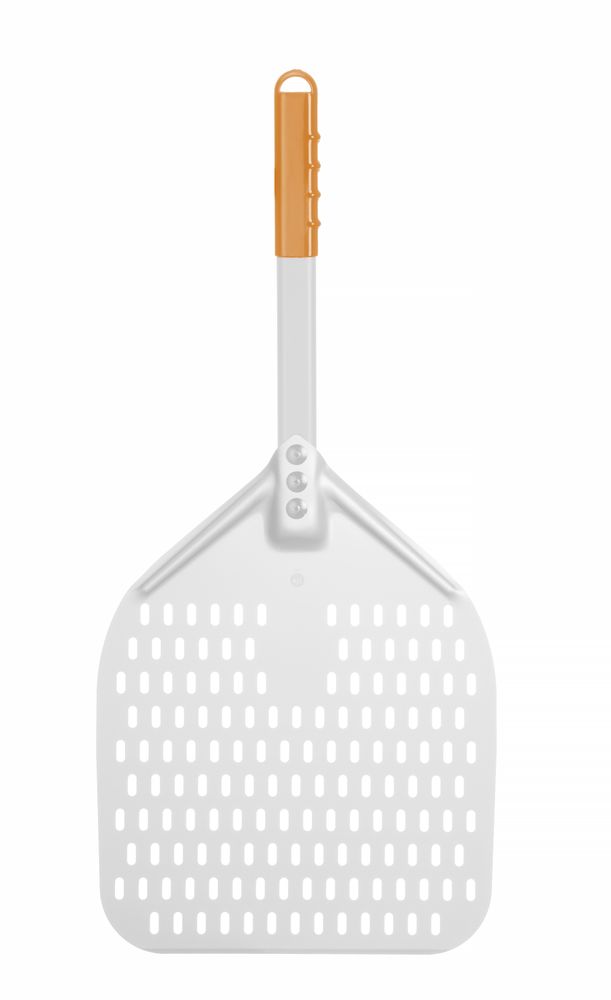Pelle à pizza avec manche court, carrée, perforée, HENDI, 300x660mm