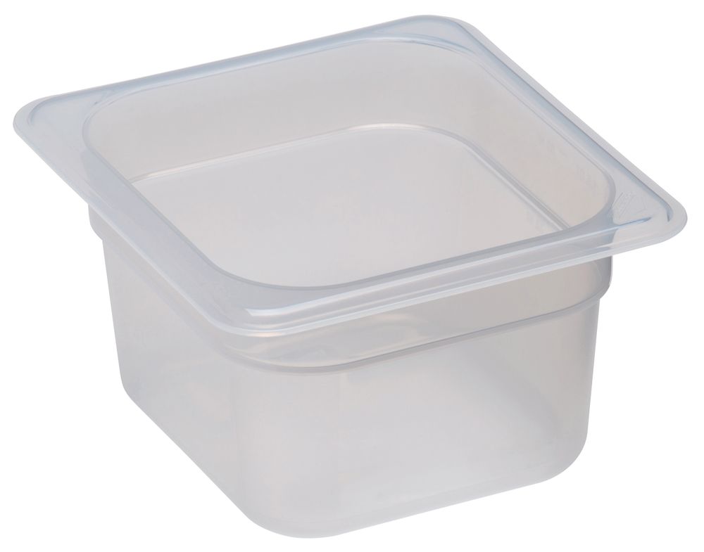 Container GN 1/6 transparent polypropylene., Cambro, 1.5 L, H 100 mm, GN 1/6, 1,5L, Transparent, 162x176x(H)100mm