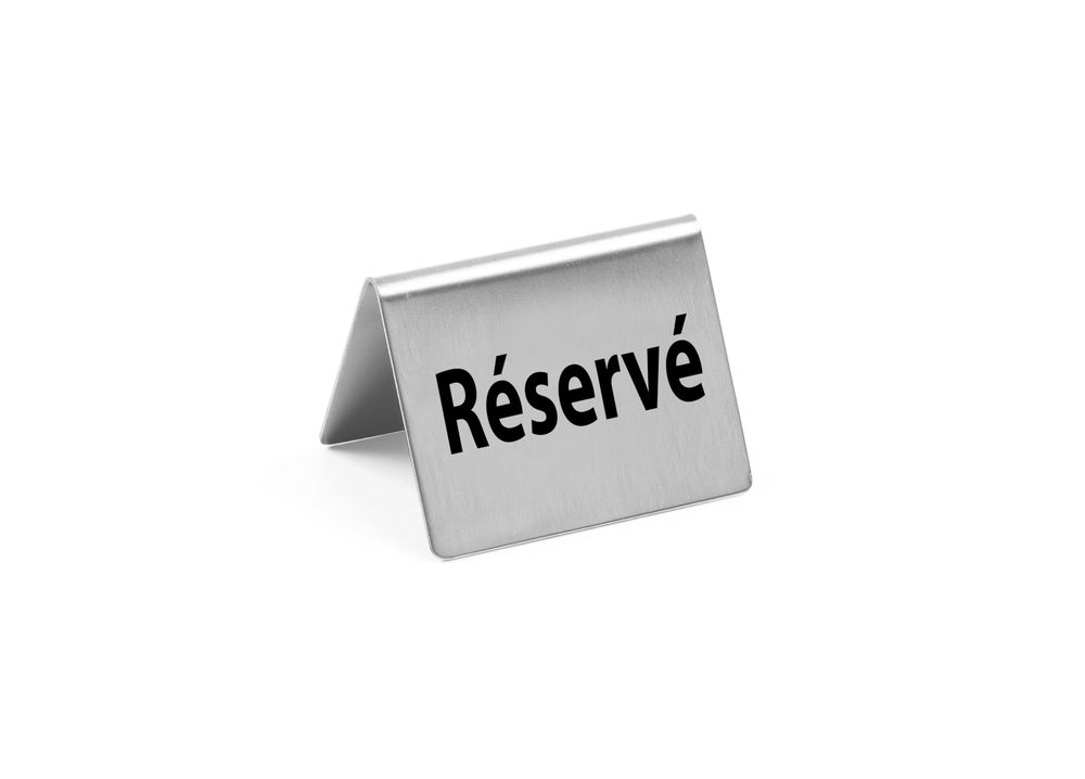 Chevalet de table Réservé