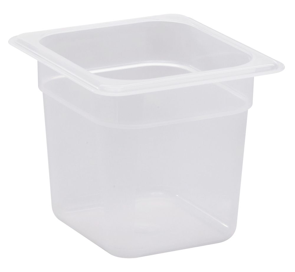 Container GN 1/6 transparent polypropylene., Cambro, 2.2 L, H 150 mm, GN 1/6, 2,2L, Transparent, 162x176x(H)150mm