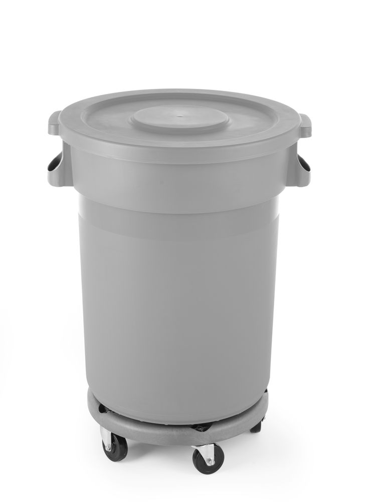 Trolley pour poubelle ronde, AmerBox, s’installe sur 691403, ⌀400x(H)165mm