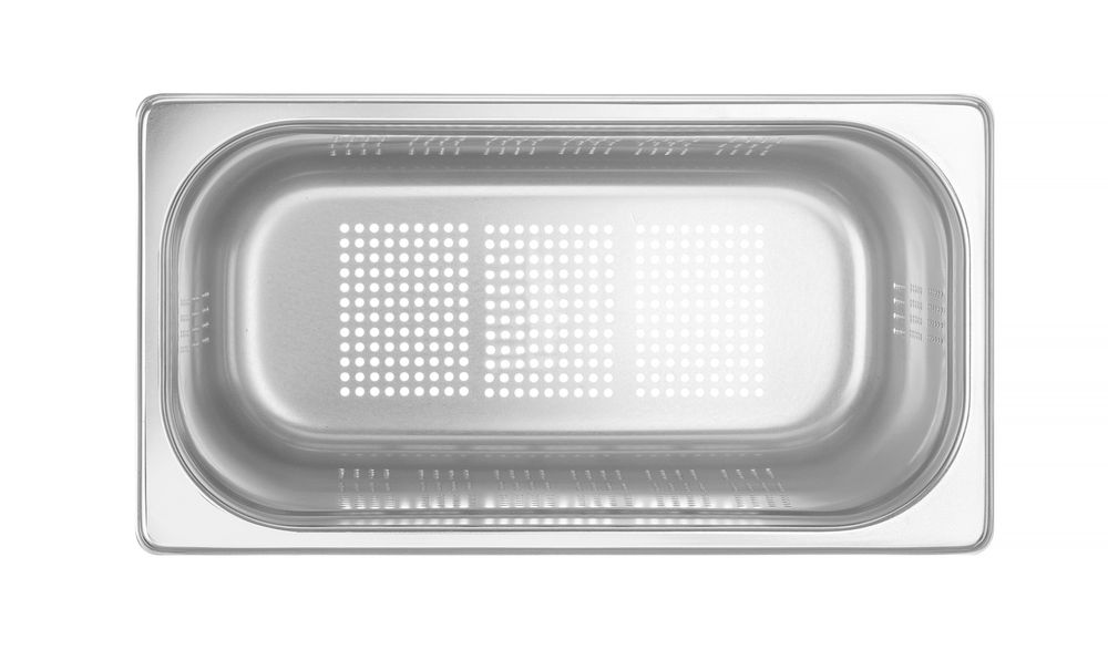 Bac gastronorme GN 1/3 perforé, HENDI, Profi Line, GN 1/3, 7,8L, (H)200mm
