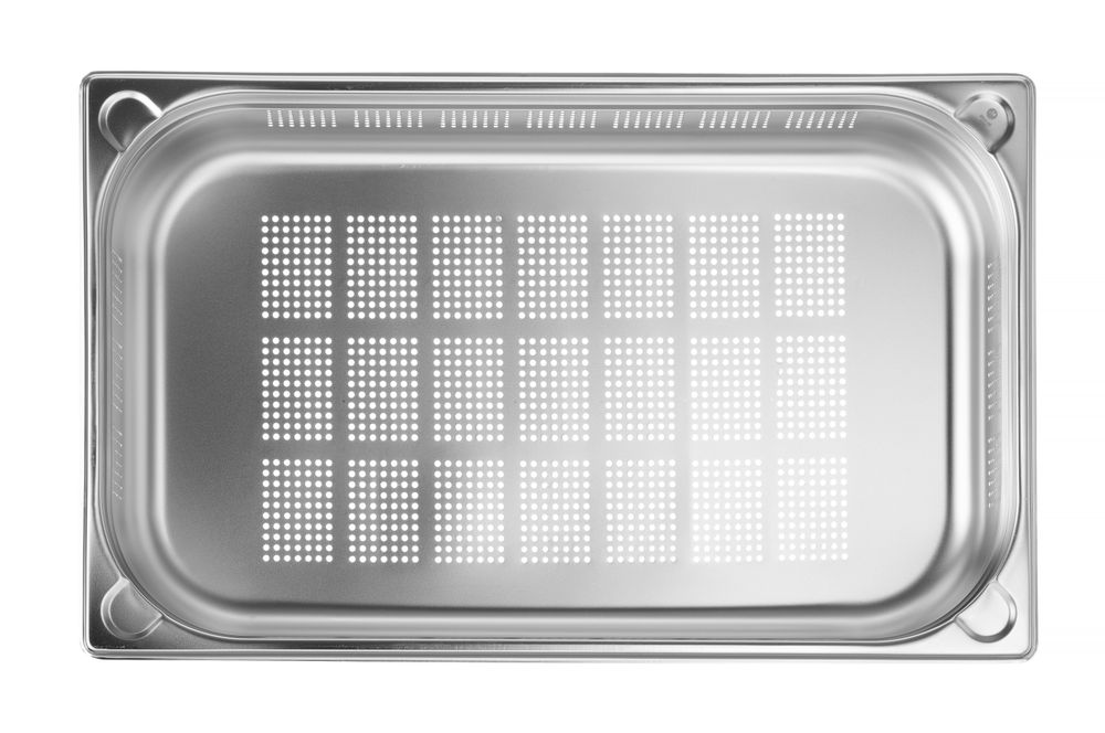 Bac gastronorme GN 1/1 perforé, HENDI, Kitchen Line, GN 1/1, 5L, (H)40mm