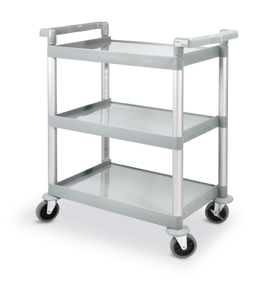 3-shelf polypropylene service cart, HENDI, 800x410x(H)950mm