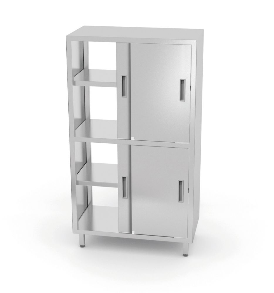 Doorgangskast met tussenschot en schuifdeuren – geschroefd