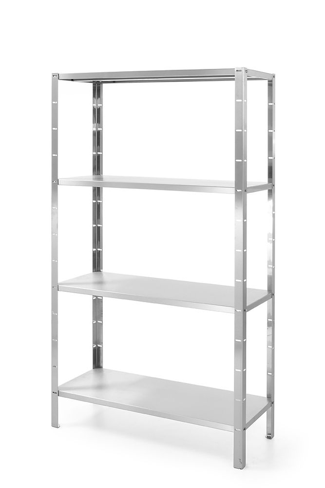 Storage rack with 4 shelves - for self-assembly, HENDI, Kitchen Line, 1000x400x(H)1800mm