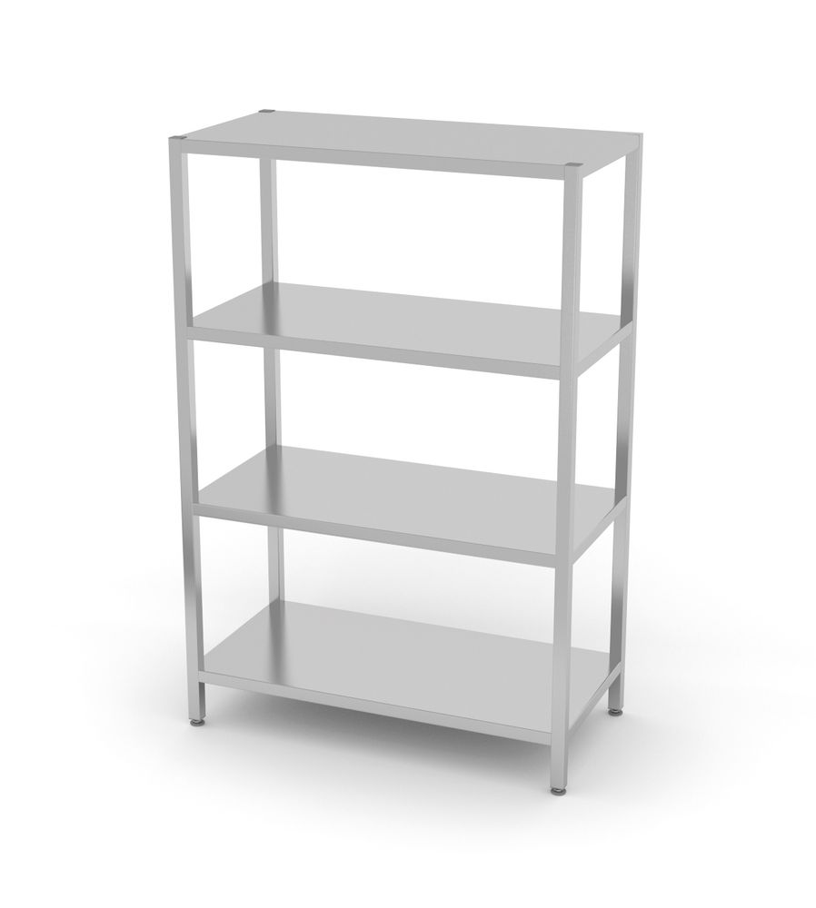 Storage rack with 4 shelves - for self-assembly, HENDI, Kitchen Line, 1000x500x(H)1800mm