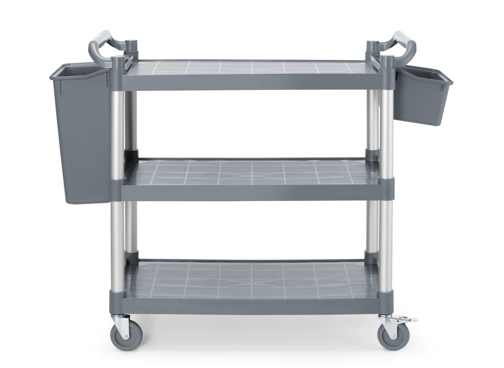 Serveerwagen polypropyleen met 3 bladen, groot