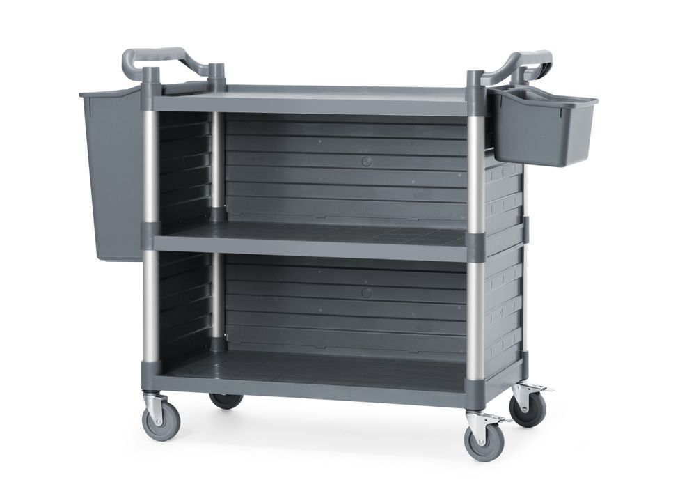 Serveerwagen polypropyleen met 3 bladen, groot