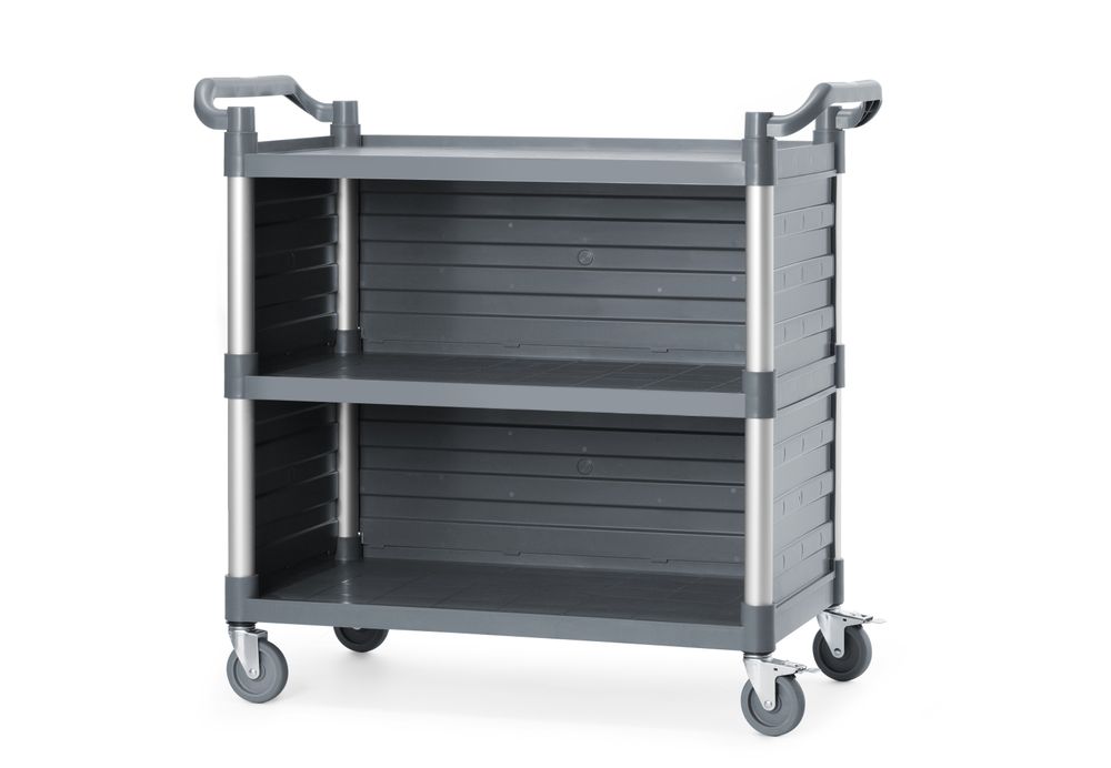 Serveerwagen polypropyleen met 3 bladen, groot