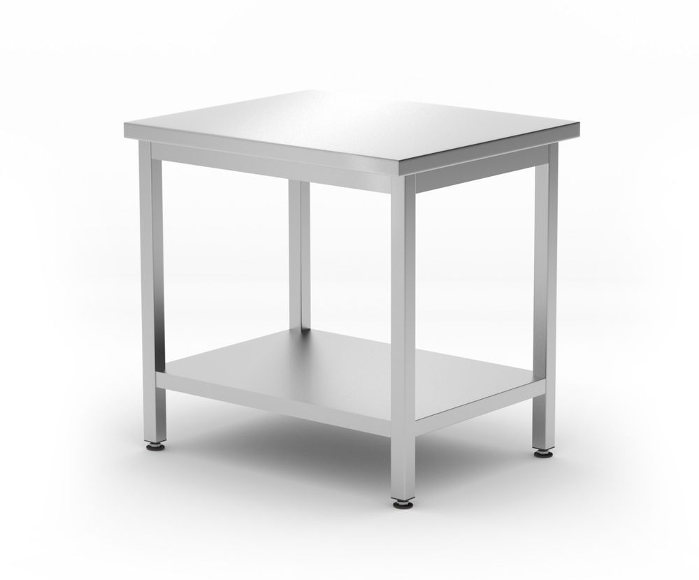 Central work table with a shelf Budget Line 800x600x(H)850mm