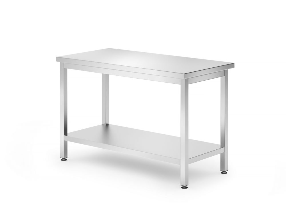 Central work table with a shelf Budget Line 1200x600x(H)850mm