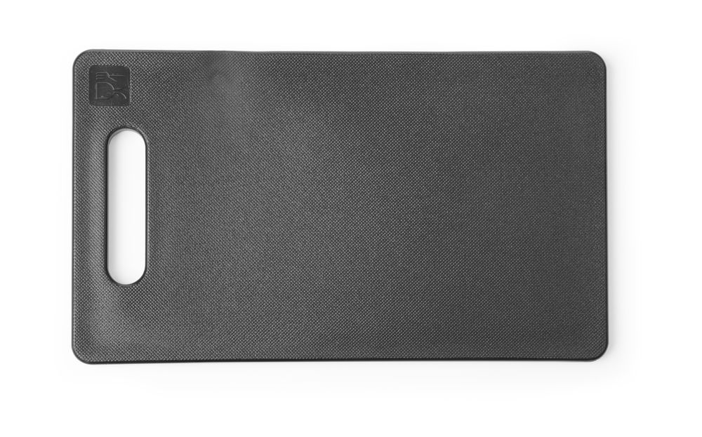 Cutting board with handle, HENDI, Black, 250x150mm
