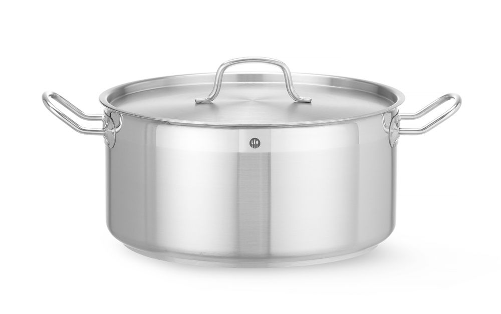 Stew pan low - with lid, HENDI, Profi Line, 12L, ø320x(H)150mm