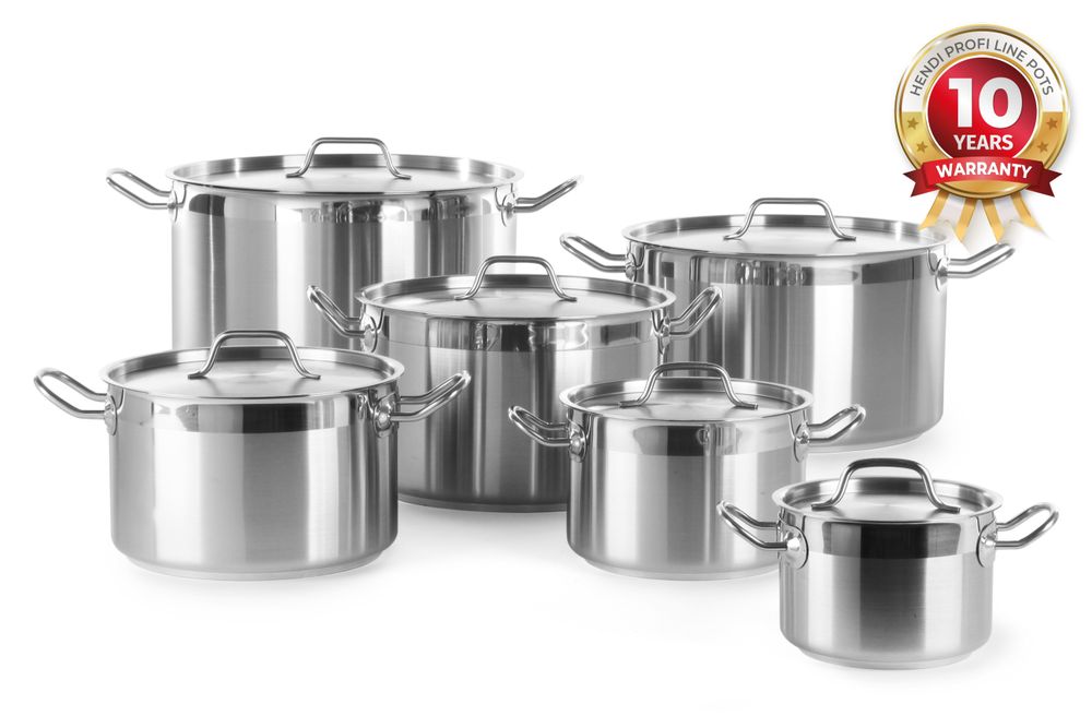 Braisière avec couvercle, HENDI, Profi Line, 23,5L, ⌀360x(H)230mm