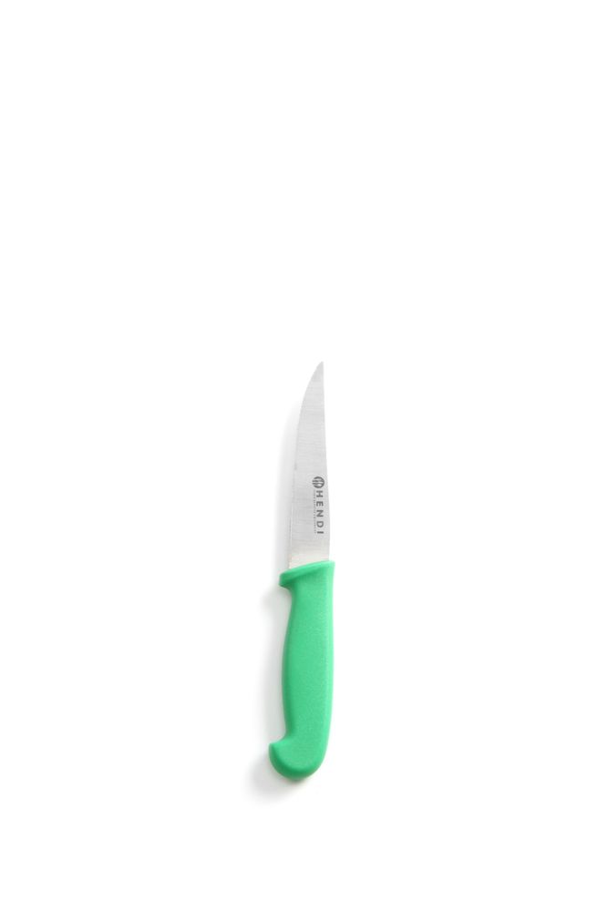 Multipurpose knife with the Granton edge, HENDI, serrated, Green, (L)205mm