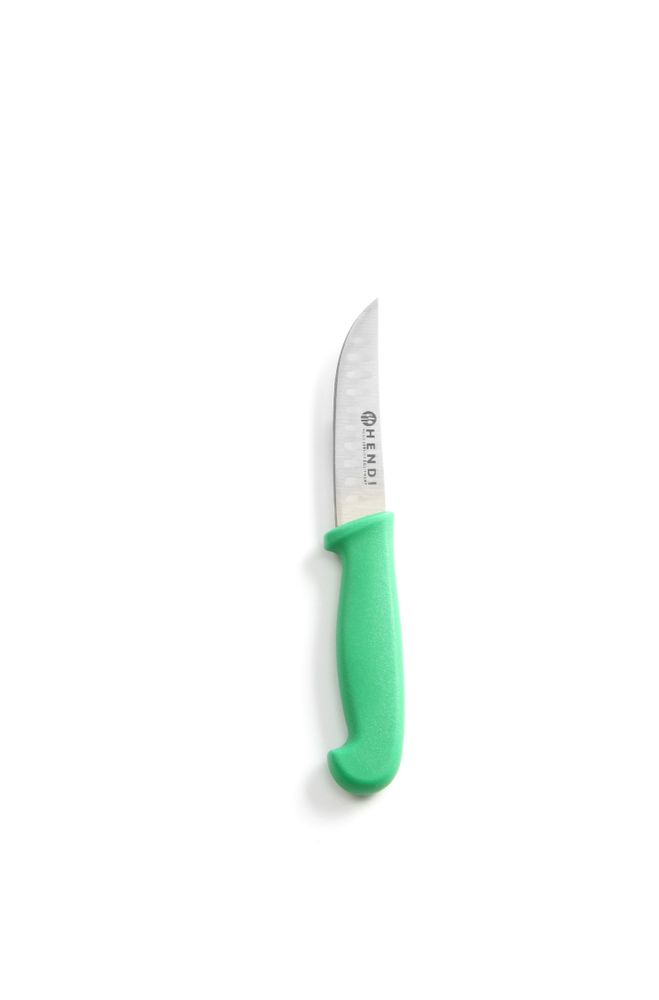 Multipurpose knife with the Granton edge, HENDI, short model, Green, (L)190mm