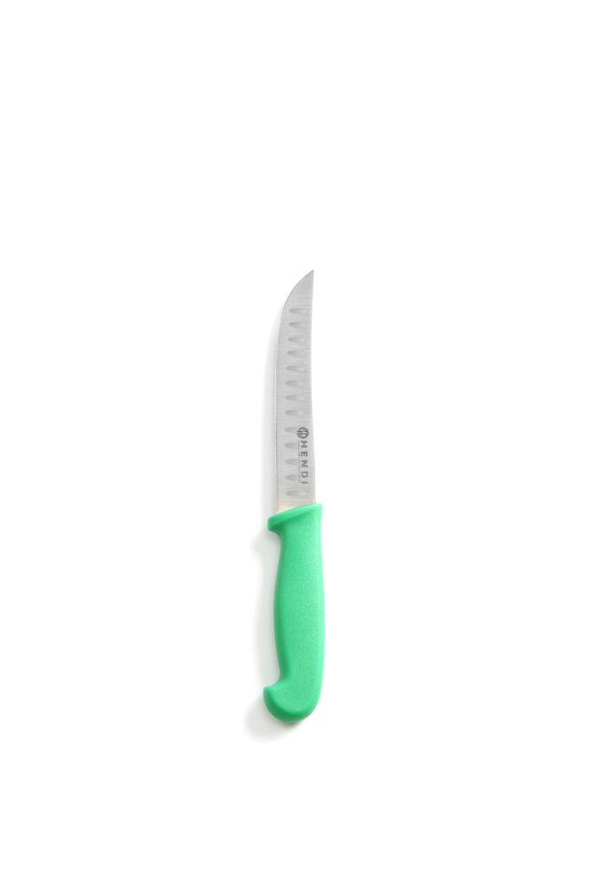 Multipurpose knife with the Granton edge, HENDI, long model, Green, (L)230mm