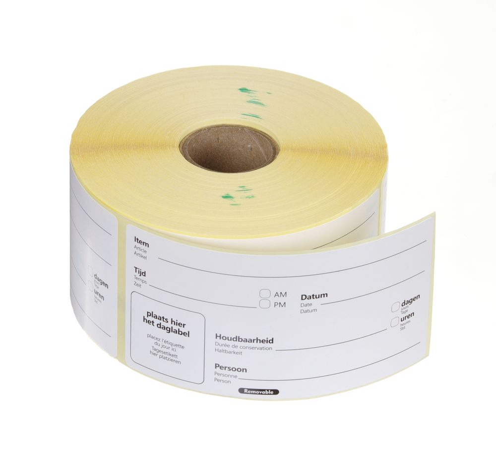 Houdbaarheidsstickers, multifunctioneel, eenvoudig te verwijderen