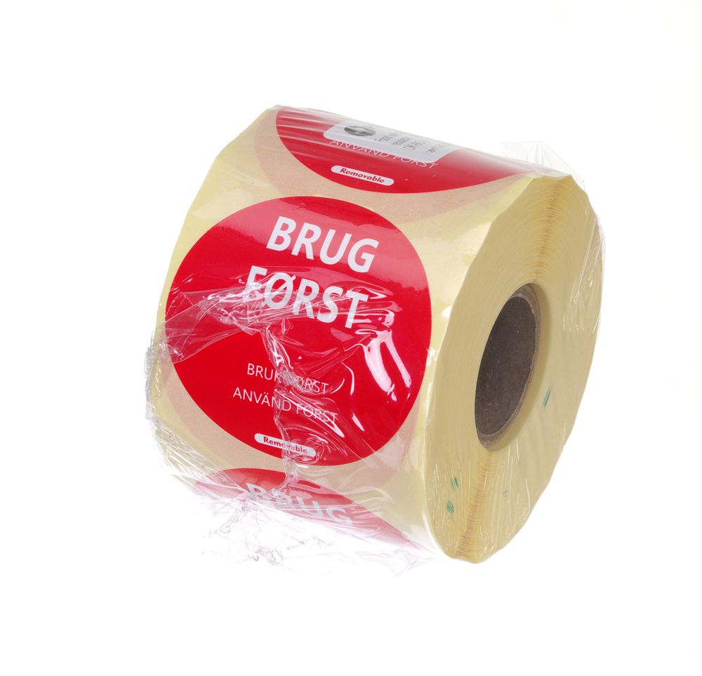 Voedselveiligheidsstickers, multifunctioneel, eenvoudig verwijderbaar, “EERST GEBRUIKEN”