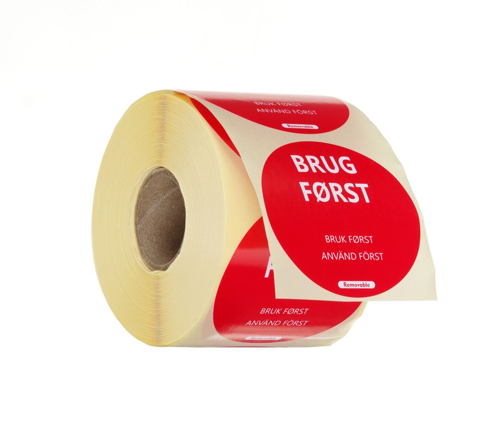 Voedselveiligheidsstickers, multifunctioneel, eenvoudig verwijderbaar, “EERST GEBRUIKEN”