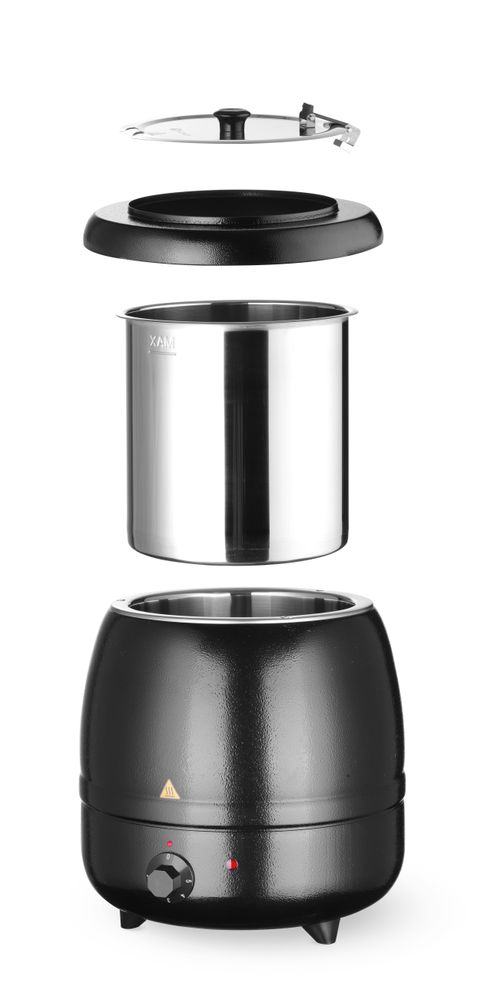 Marmite à soupe, HENDI, Kitchen Line, 8L, Noir, 230V/400W, ⌀330x(H)363mm