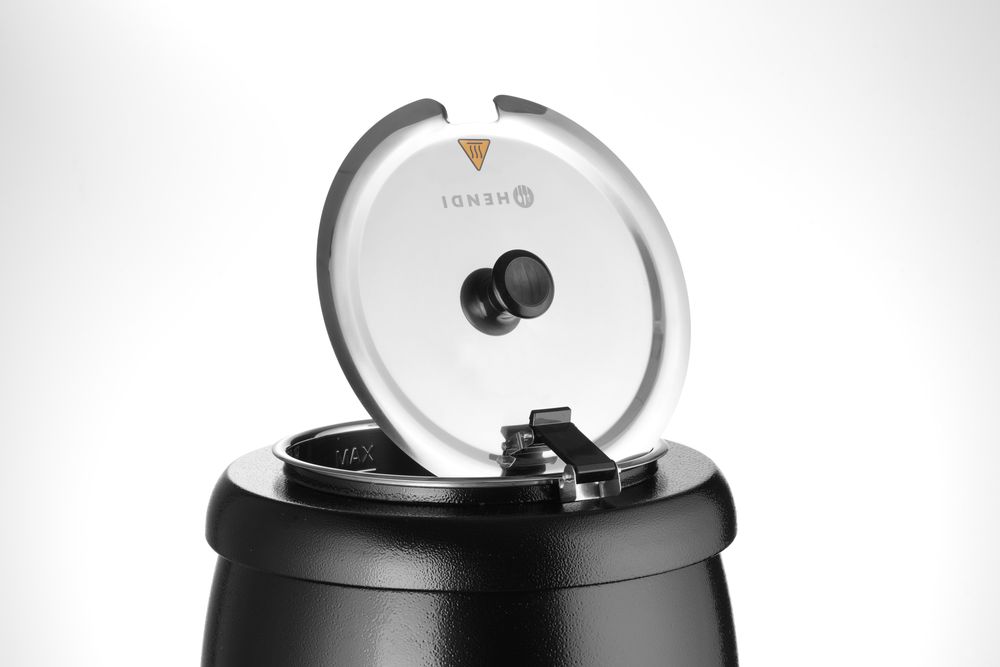 Marmite à soupe, HENDI, Kitchen Line, 8L, Noir, 230V/400W, ⌀330x(H)363mm