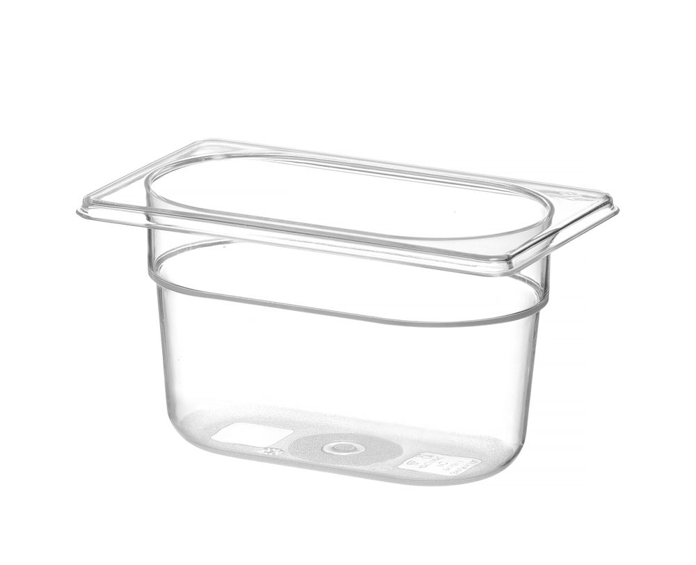 Bac Gastronorme 1/9, HENDI, Profi Line, GN 1/9, 1L, Transparent, 176x108x(H)100mm