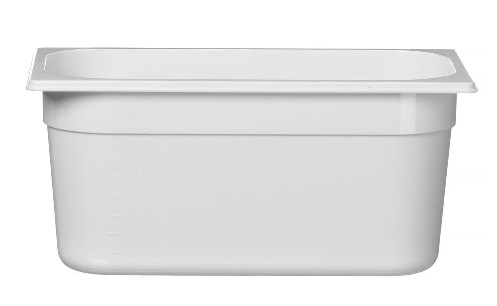 Bac gastronorme 1/3, HENDI, GN 1/3, 4L, Blanc, 325x176x(H)100mm