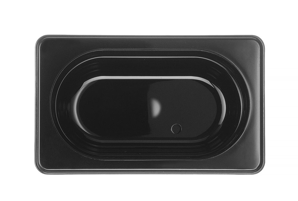 Bac gastronorme 1/9, HENDI, GN 1/9, 1L, Noir, 176x108x(H)100mm