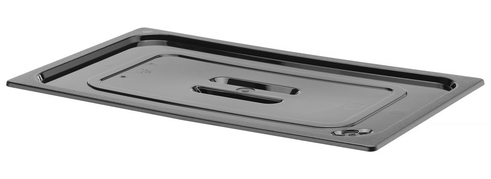 Deksel voor GN containers zwart polycarbonaat