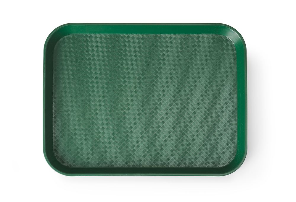 Polypropylene fast food tray, small, HENDI, Green, 265x345x(H)20mm