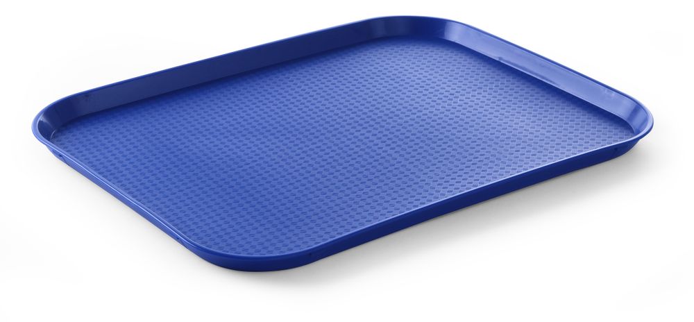 Polypropylene fast food tray, large, HENDI, Blue, 350x450x(H)20mm